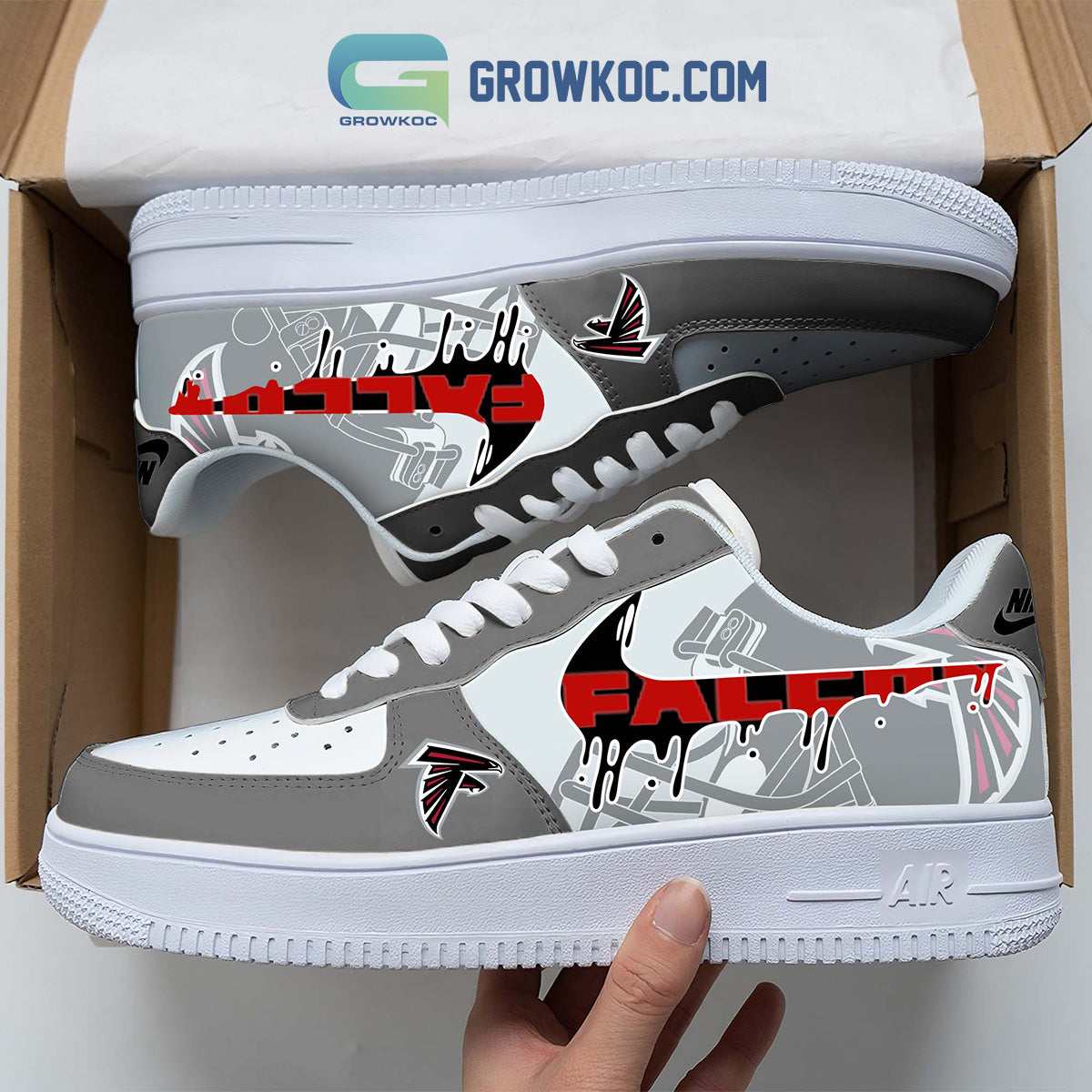 Ideafootwear Atlanta Falcons Air Low-Top Sneakers Shoes For Men And Women 5