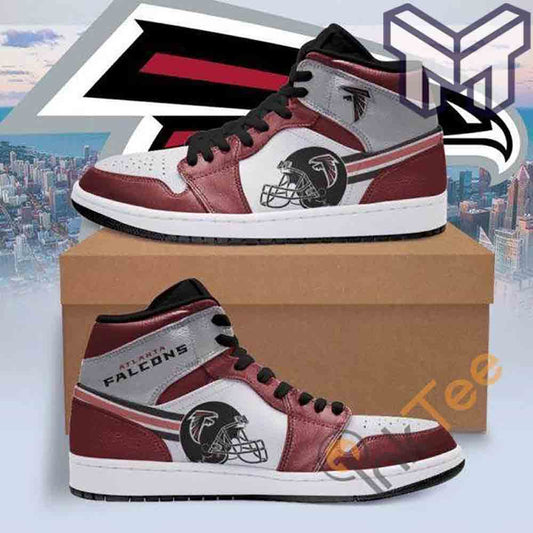 Ideafootwear Atlanta Falcons AJ1 High Sneakers Shoes For Men And Women 9