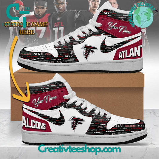 Ideafootwear Atlanta Falcons AJ1 High Sneakers Shoes For Men And Women 6