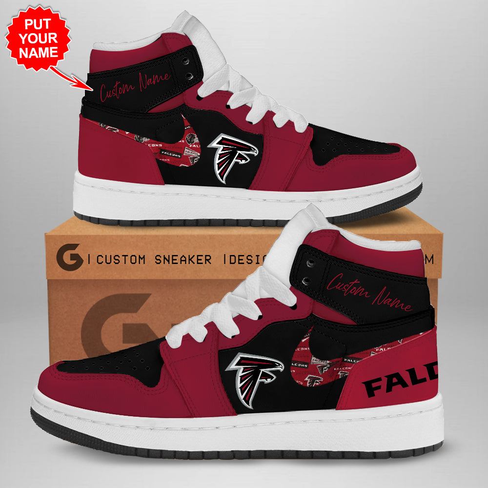 Ideafootwear Atlanta Falcons AJ1 High Sneakers Shoes For Men And Women 3