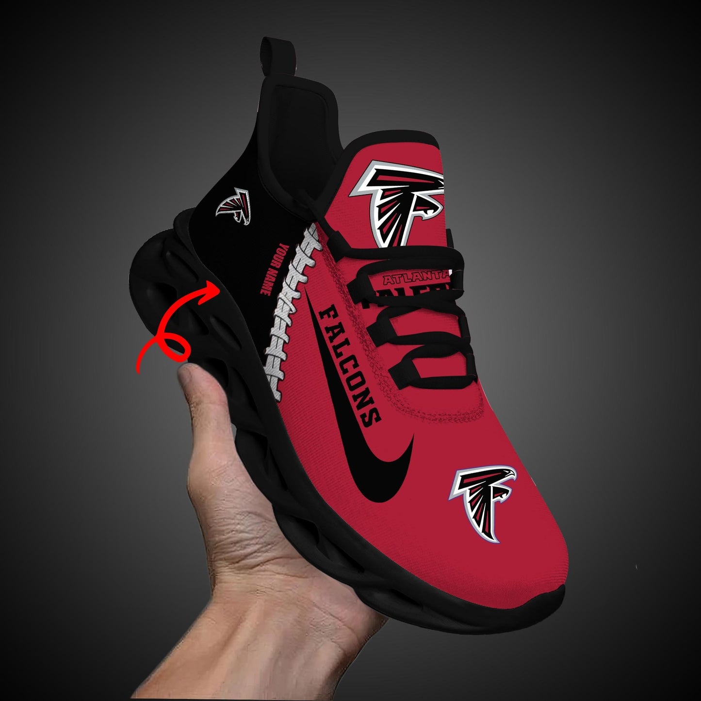 Ideafootwear Atlanta Falcons Max Soul Shoes Sneakers For Men And Women 39