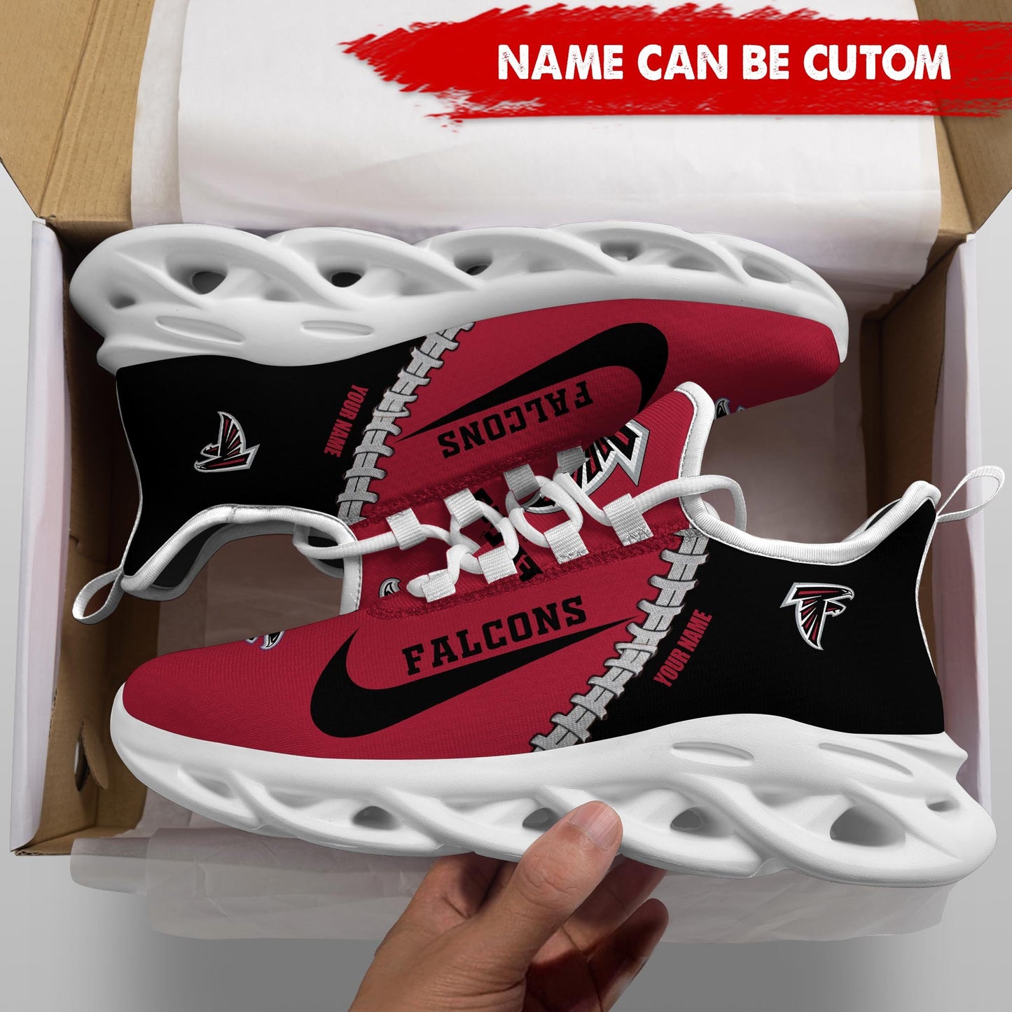 Ideafootwear Atlanta Falcons Max Soul Shoes Sneakers For Men And Women 39
