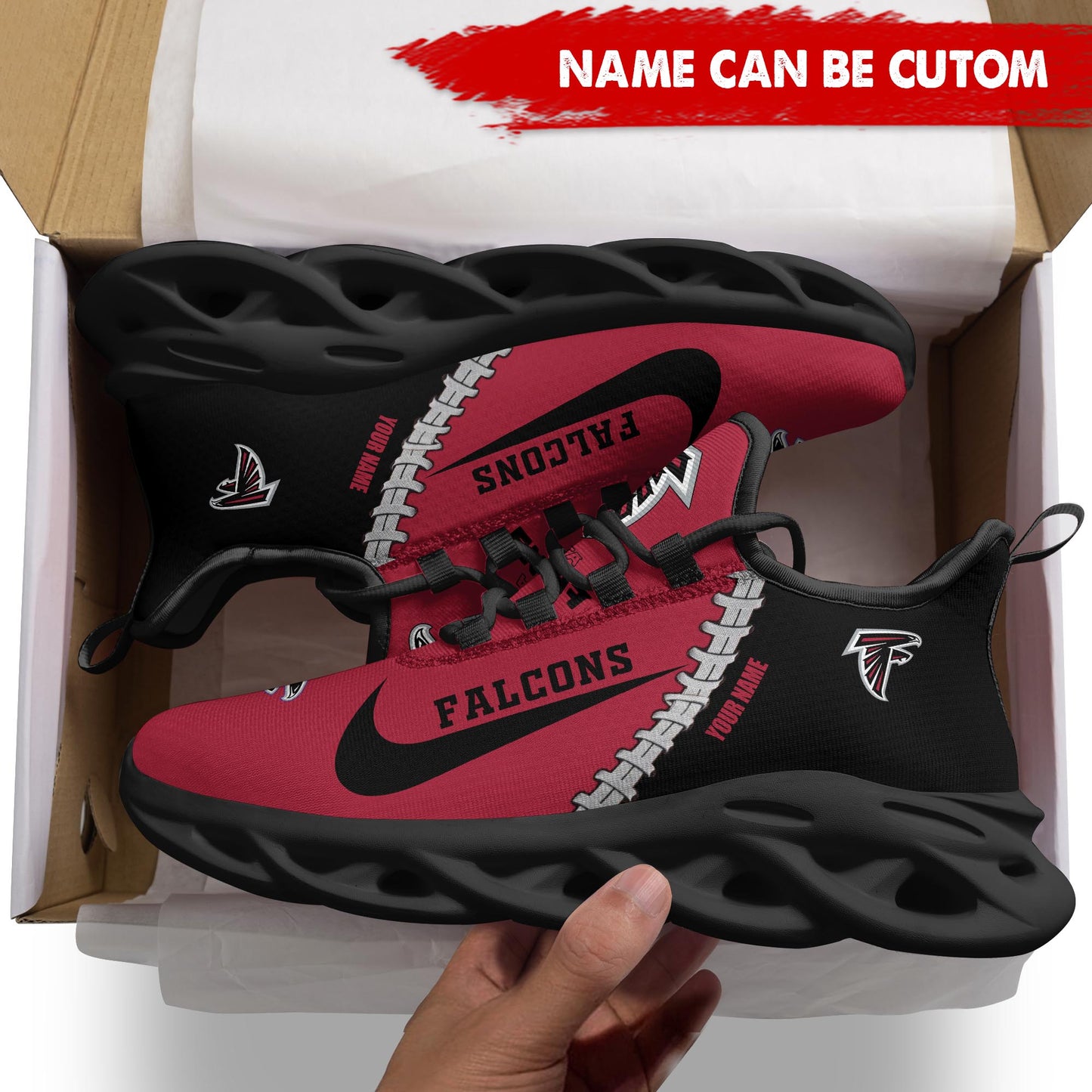 Ideafootwear Atlanta Falcons Max Soul Shoes Sneakers For Men And Women 39