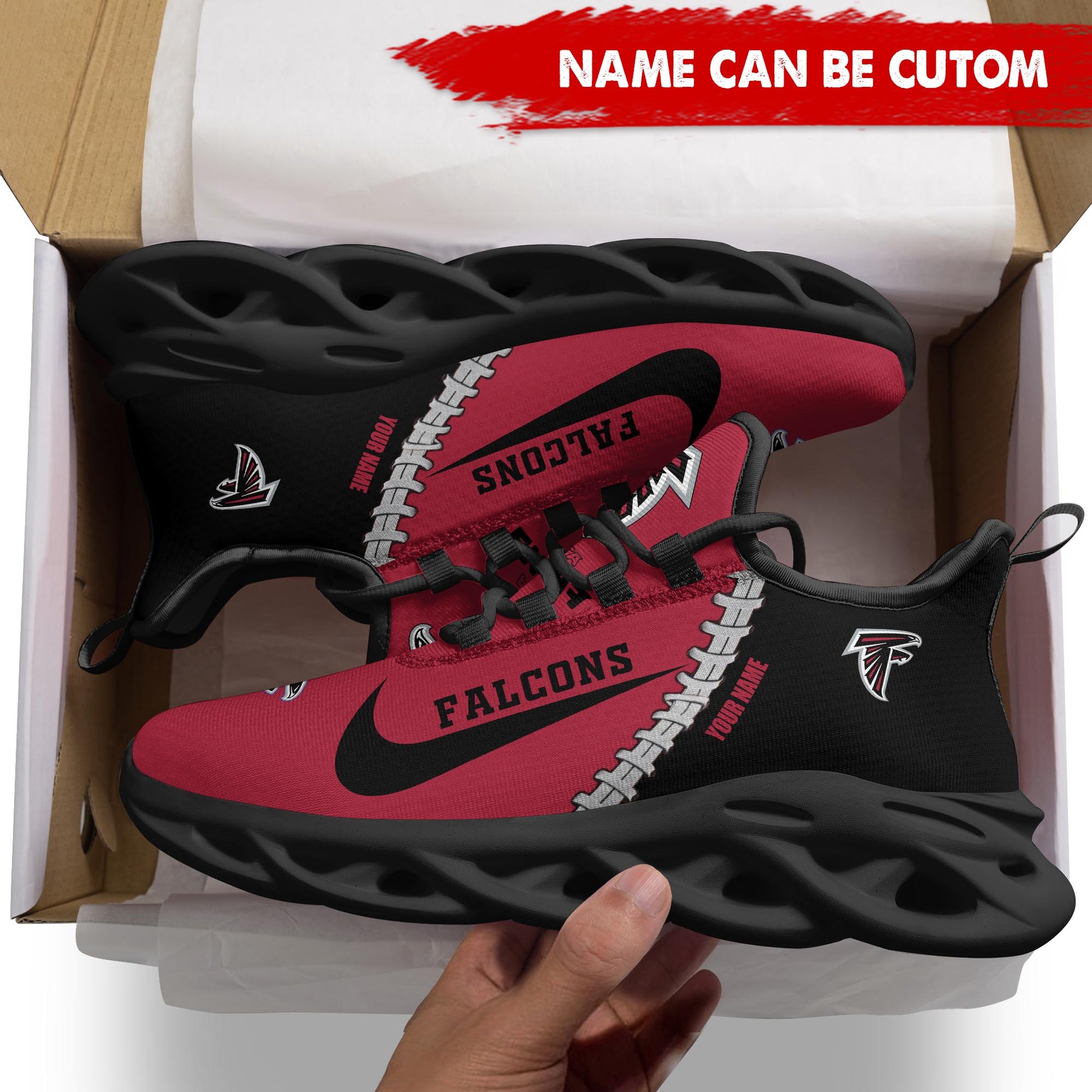 Ideafootwear Atlanta Falcons Max Soul Shoes Sneakers For Men And Women 39