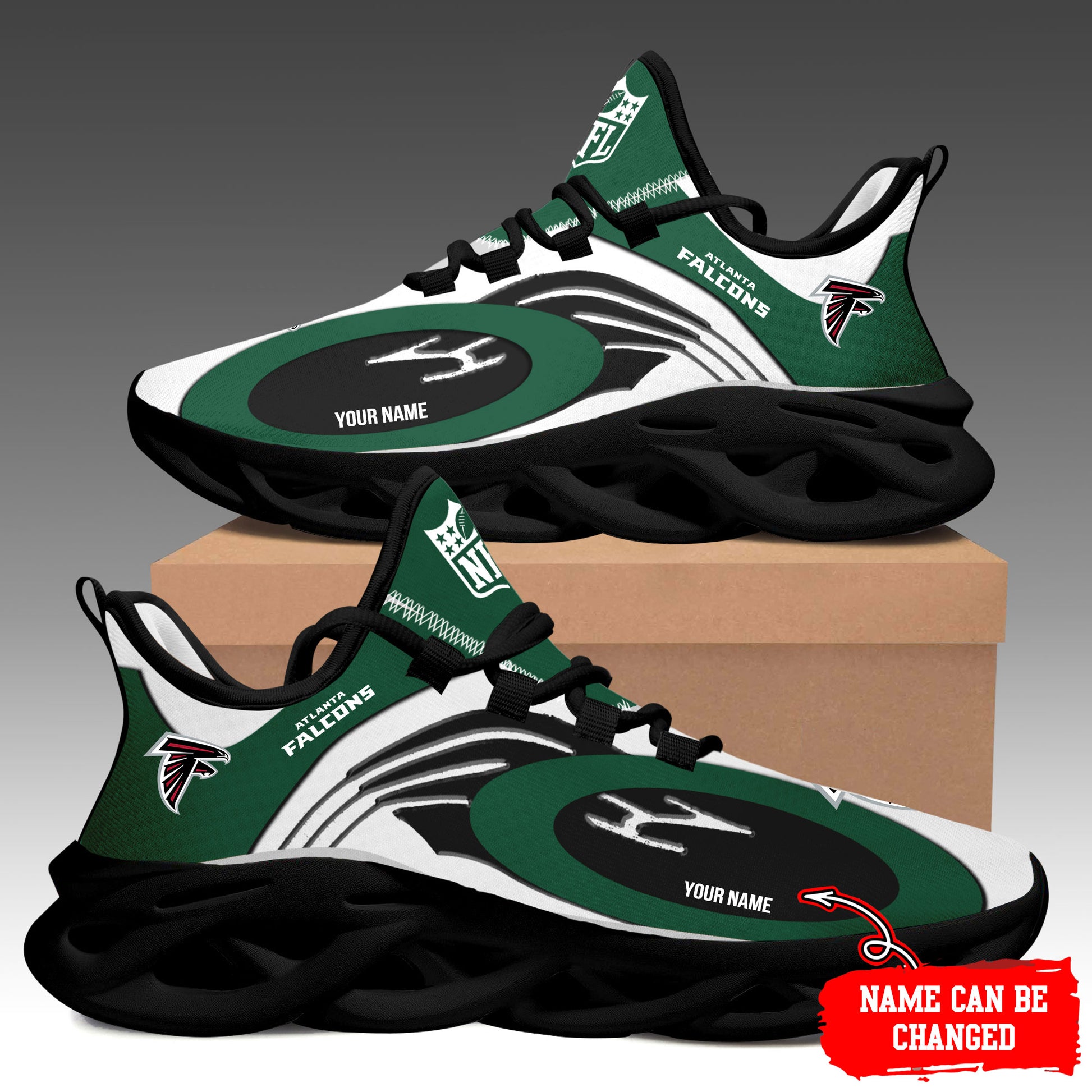 Ideafootwear Atlanta Falcons Max Soul Shoes Sneakers For Men And Women 35