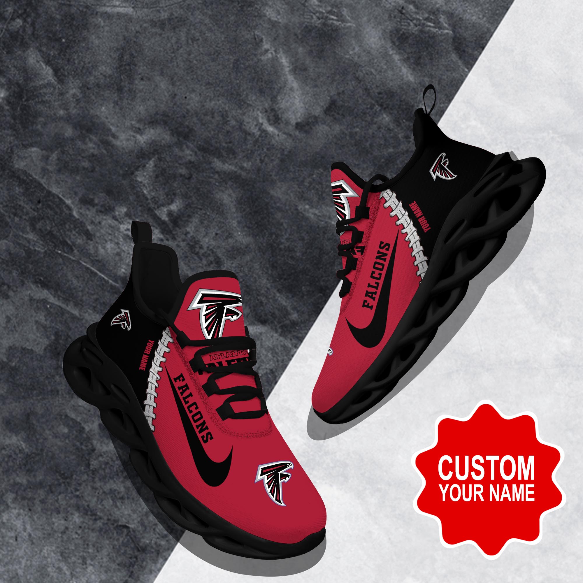 Ideafootwear Atlanta Falcons Max Soul Shoes Sneakers For Men And Women 39