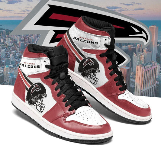 Ideafootwear Atlanta Falcons NFL AJ1 High Sneakers Shoes For Men And Women 9