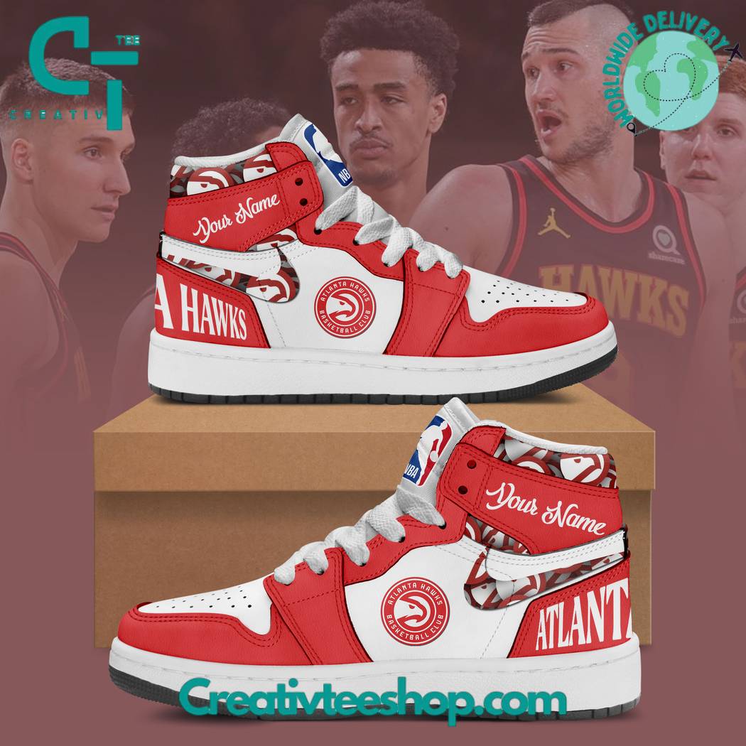 Ideafootwear Atlanta Hawks AJ1 High Sneakers Shoes For Men And Women 2