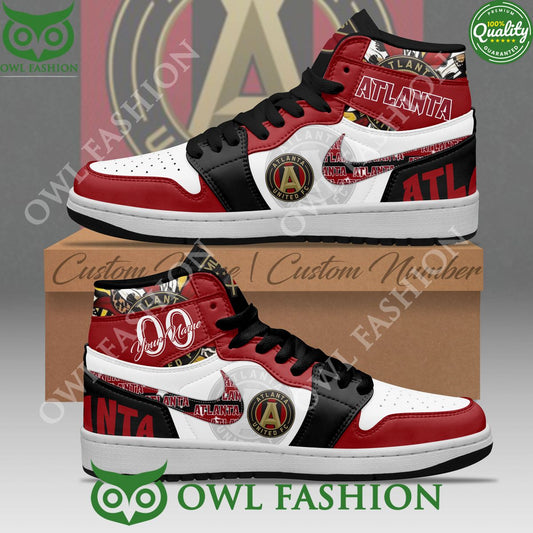 Ideafootwear Atlanta United FC AJ1 High Sneakers Shoes For Men And Women 1