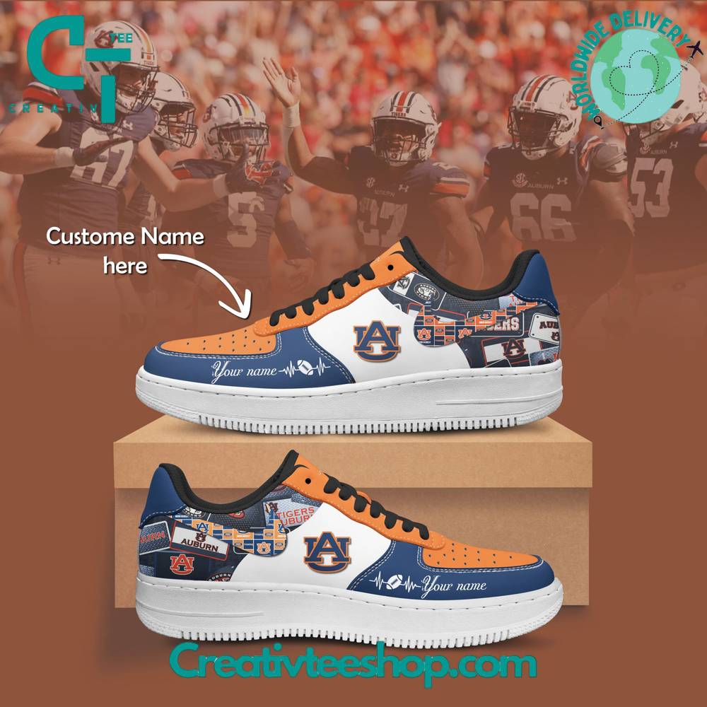 Ideafootwear Auburn Tigers Air Low-Top Sneakers Shoes For Men And Women 4