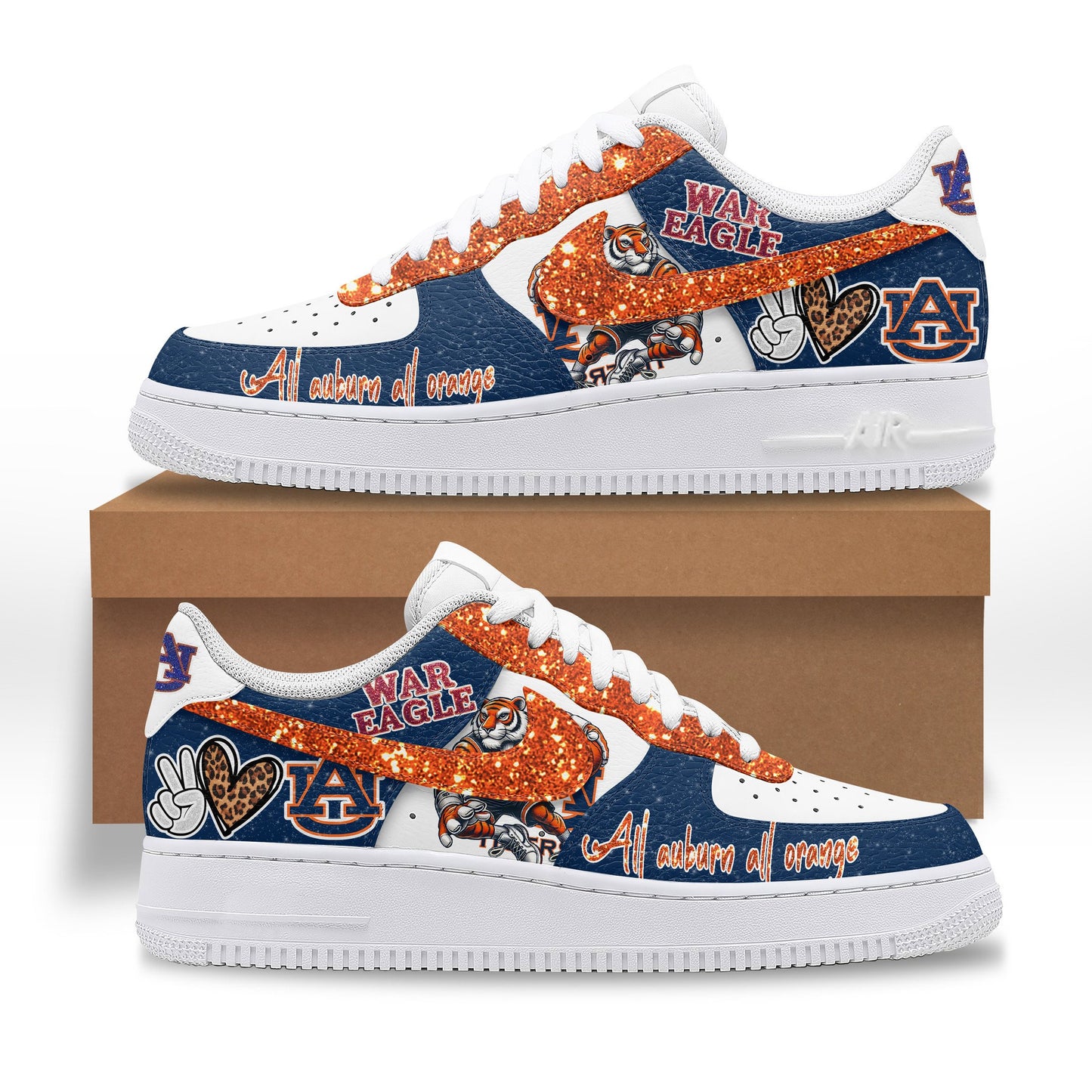 Ideafootwear Auburn Tigers Air Low-Top Sneakers Shoes For Men And Women 5