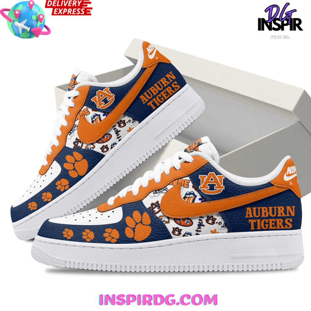 Ideafootwear Auburn Tigers Air Low-Top Sneakers Shoes For Men And Women 7