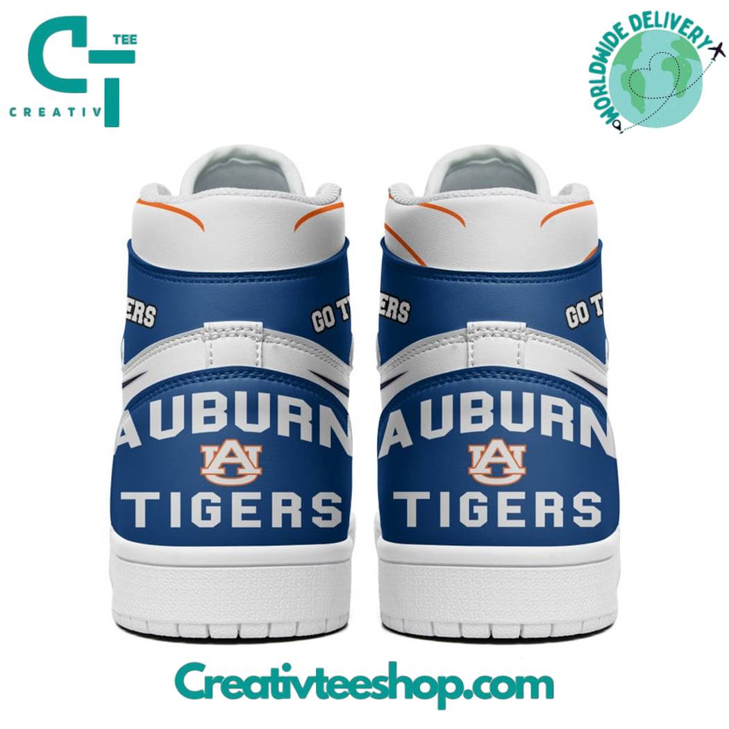 Ideafootwear Auburn Tigers AJ1 High Sneakers Shoes For Men And Women 6