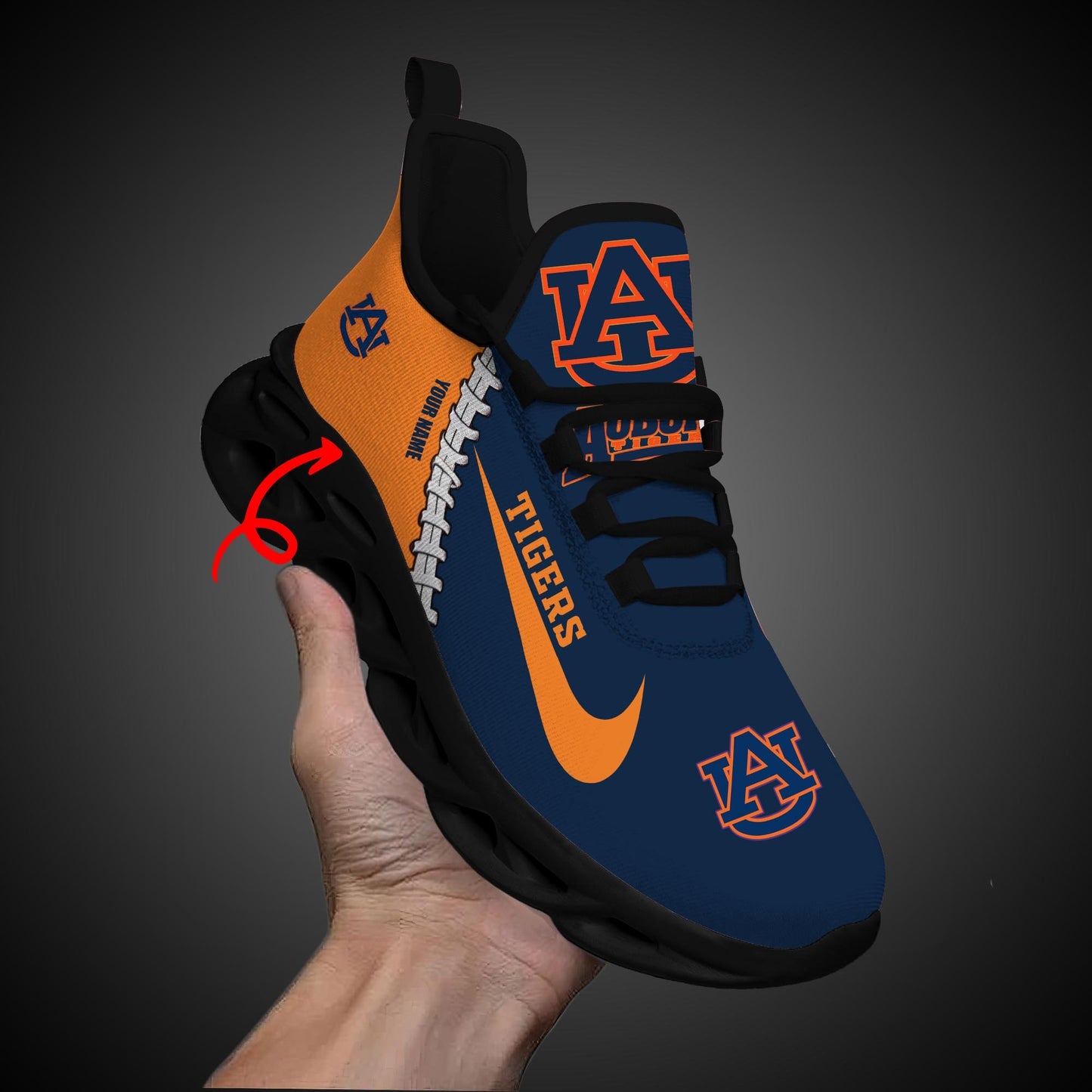 Ideafootwear Auburn Tigers Max Soul Shoes Sneakers For Men And Women 2