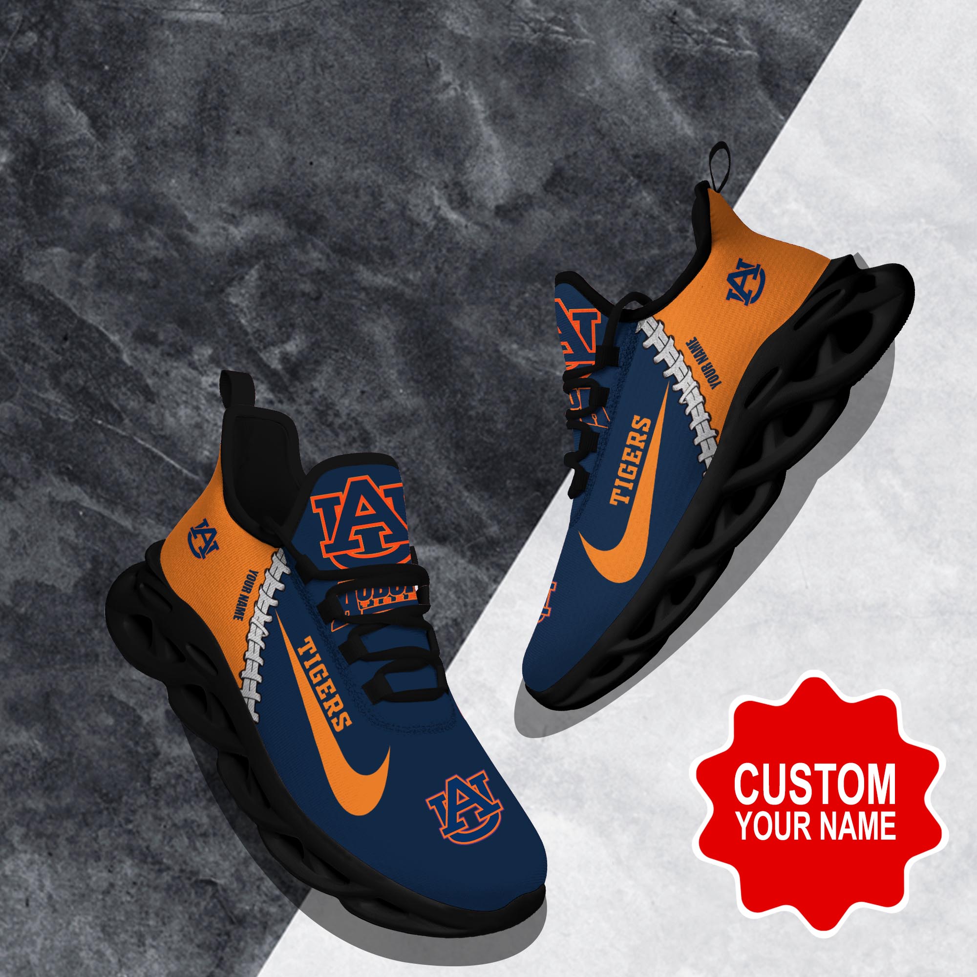 Ideafootwear Auburn Tigers Max Soul Shoes Sneakers For Men And Women 2
