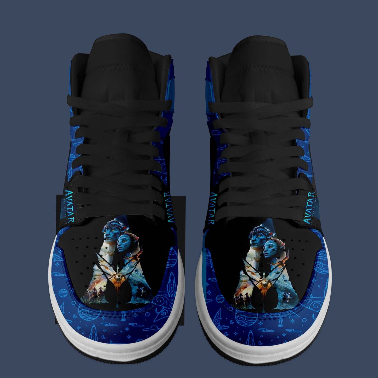 Ideafootwear Avatar Frontiers of Pandora AJ1 High Sneakers Shoes For Men And Women 1