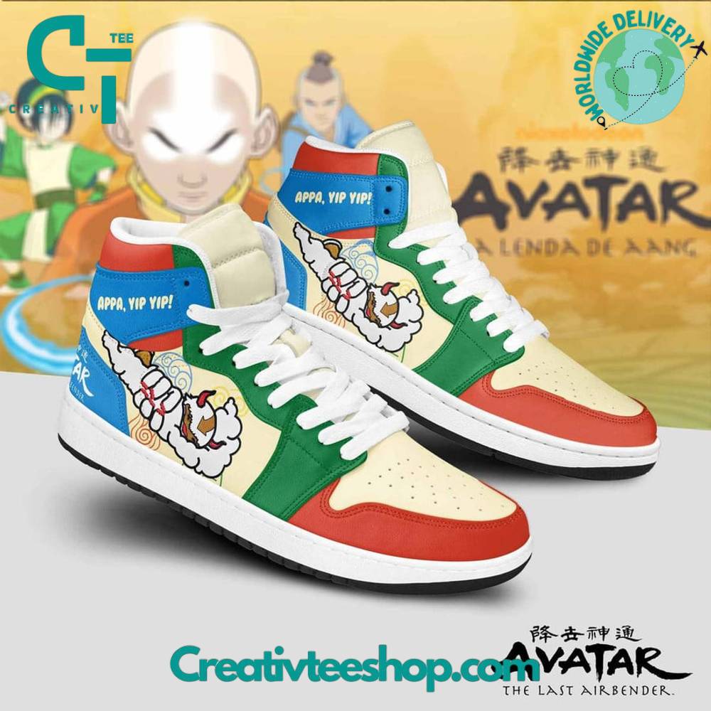 Ideafootwear Avatar the Last Airbender AJ1 High Sneakers Shoes For Men And Women 1