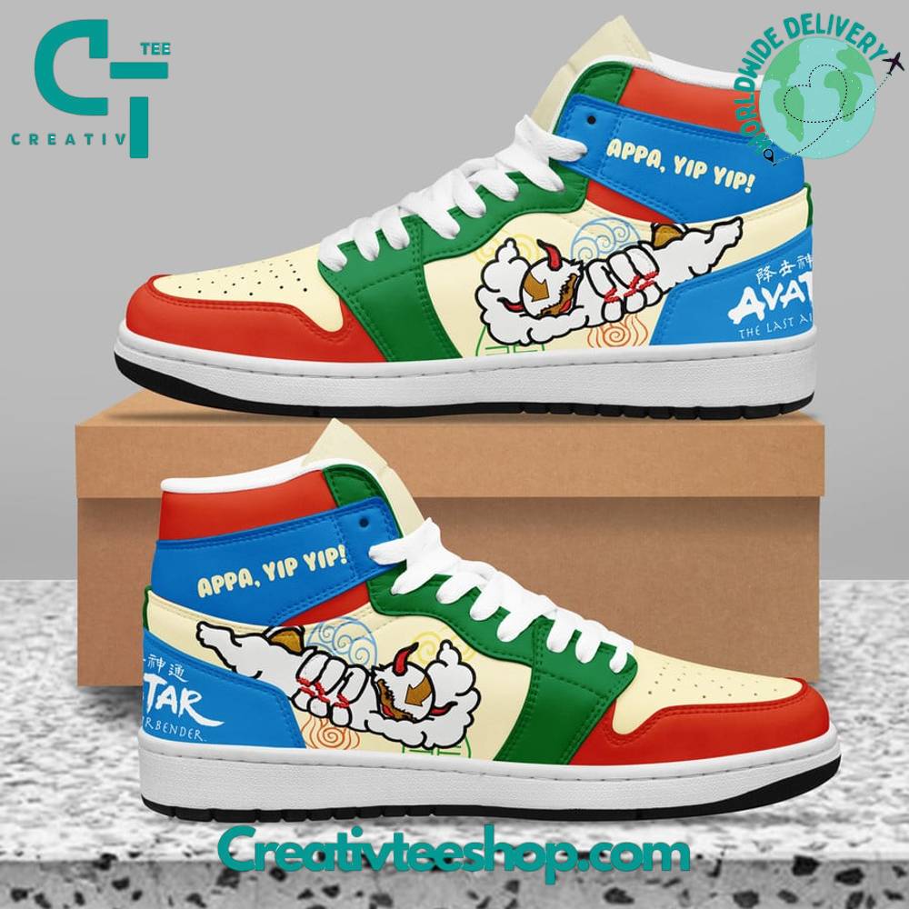 Ideafootwear Avatar the Last Airbender AJ1 High Sneakers Shoes For Men And Women 1