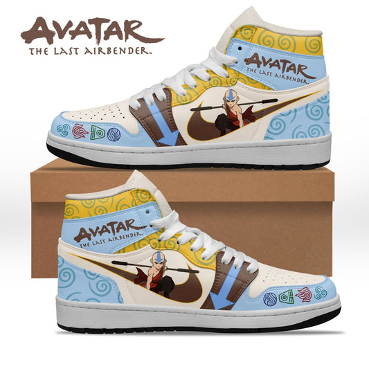 Ideafootwear Avatar The Last Airbender AJ1 High Sneakers Shoes For Men And Women 4