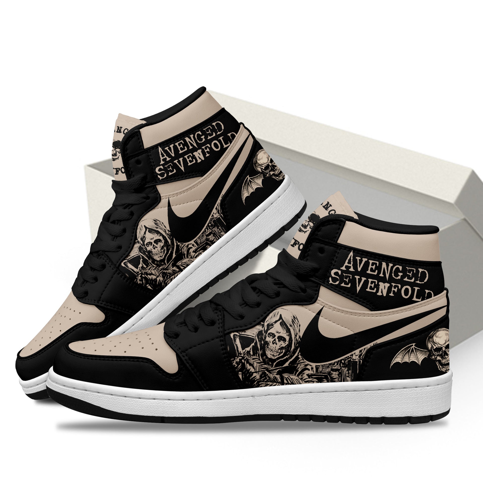 Ideafootwear Avenged Sevenfold AJ1 High Sneakers Shoes For Men And Women 5