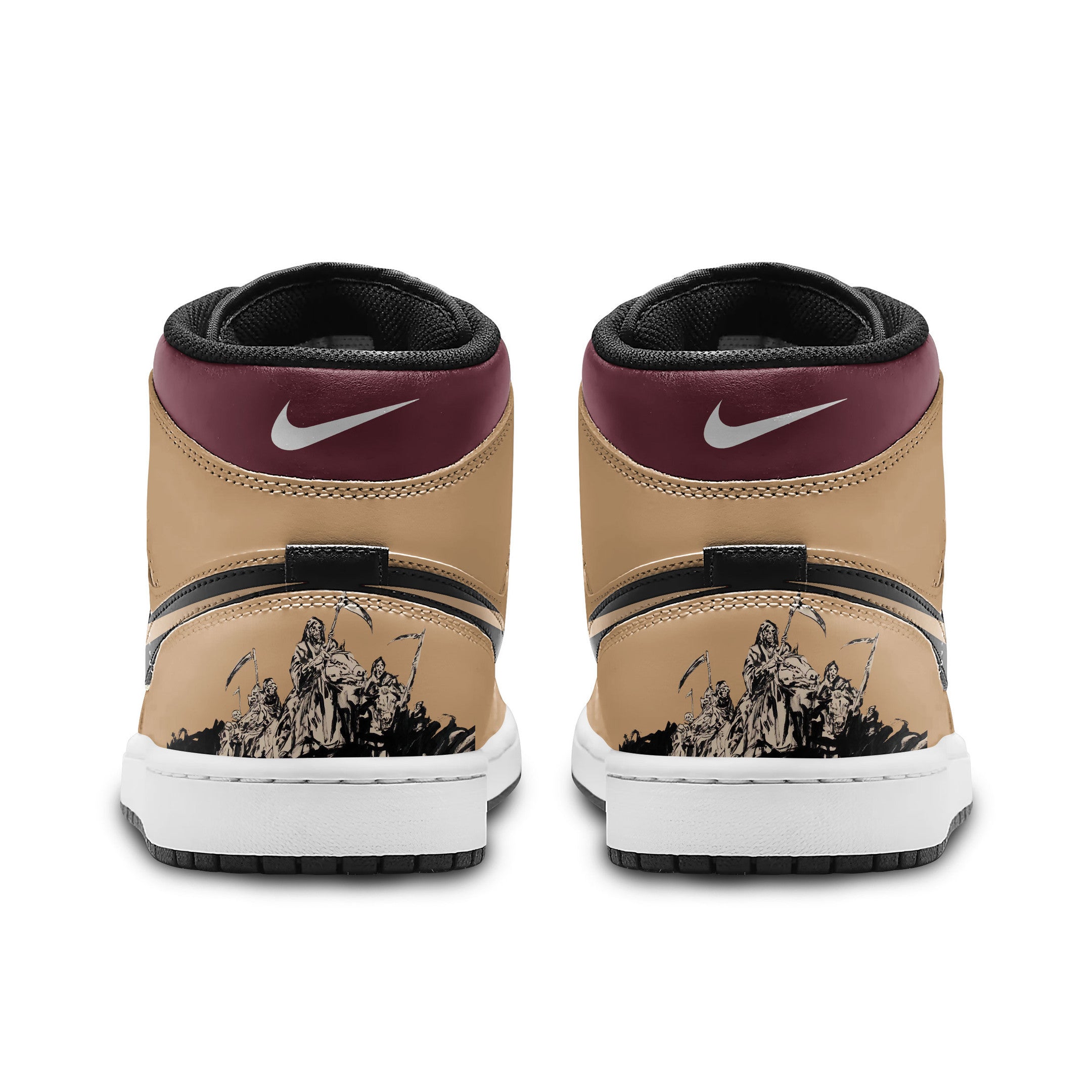 Ideafootwear Avenged Sevenfold AJ1 High Sneakers Shoes For Men And Women 4