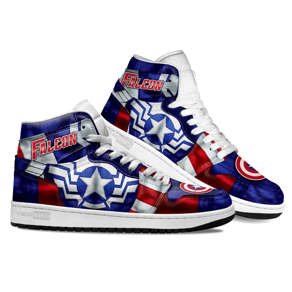 Ideafootwear Avenger Falcon AJ1 High Sneakers Shoes For Men And Women 1