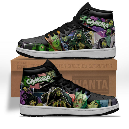 Ideafootwear Avenger Gamora AJ1 High Sneakers Shoes For Men And Women 1