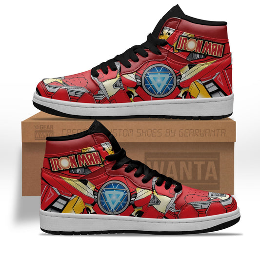 Ideafootwear Avenger Ironman AJ1 High Sneakers Shoes For Men And Women 1