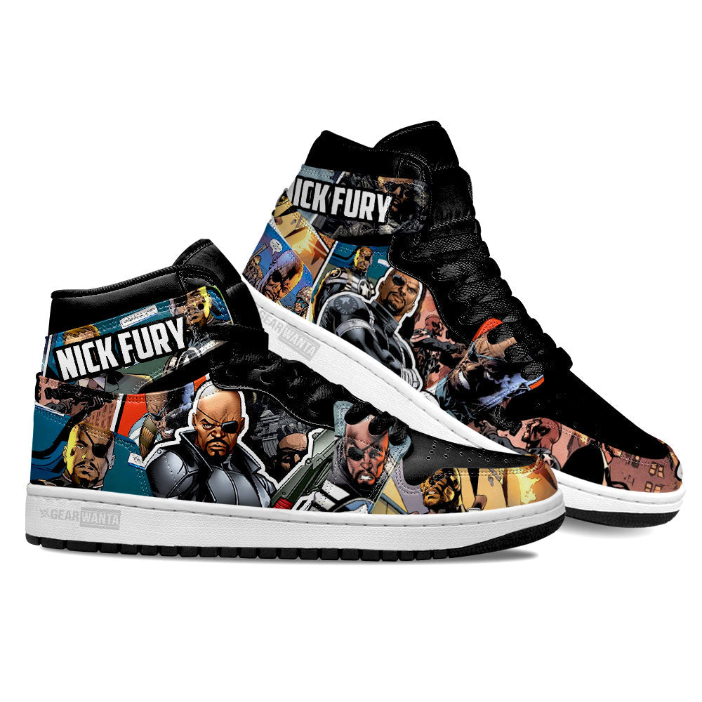 Ideafootwear Avenger Nick Furry AJ1 High Sneakers Shoes For Men And Women 1