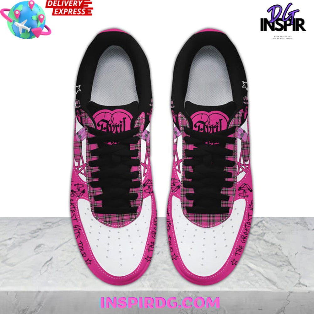 Ideafootwear Avril Lavigne Air Low-Top Sneakers Shoes For Men And Women 2