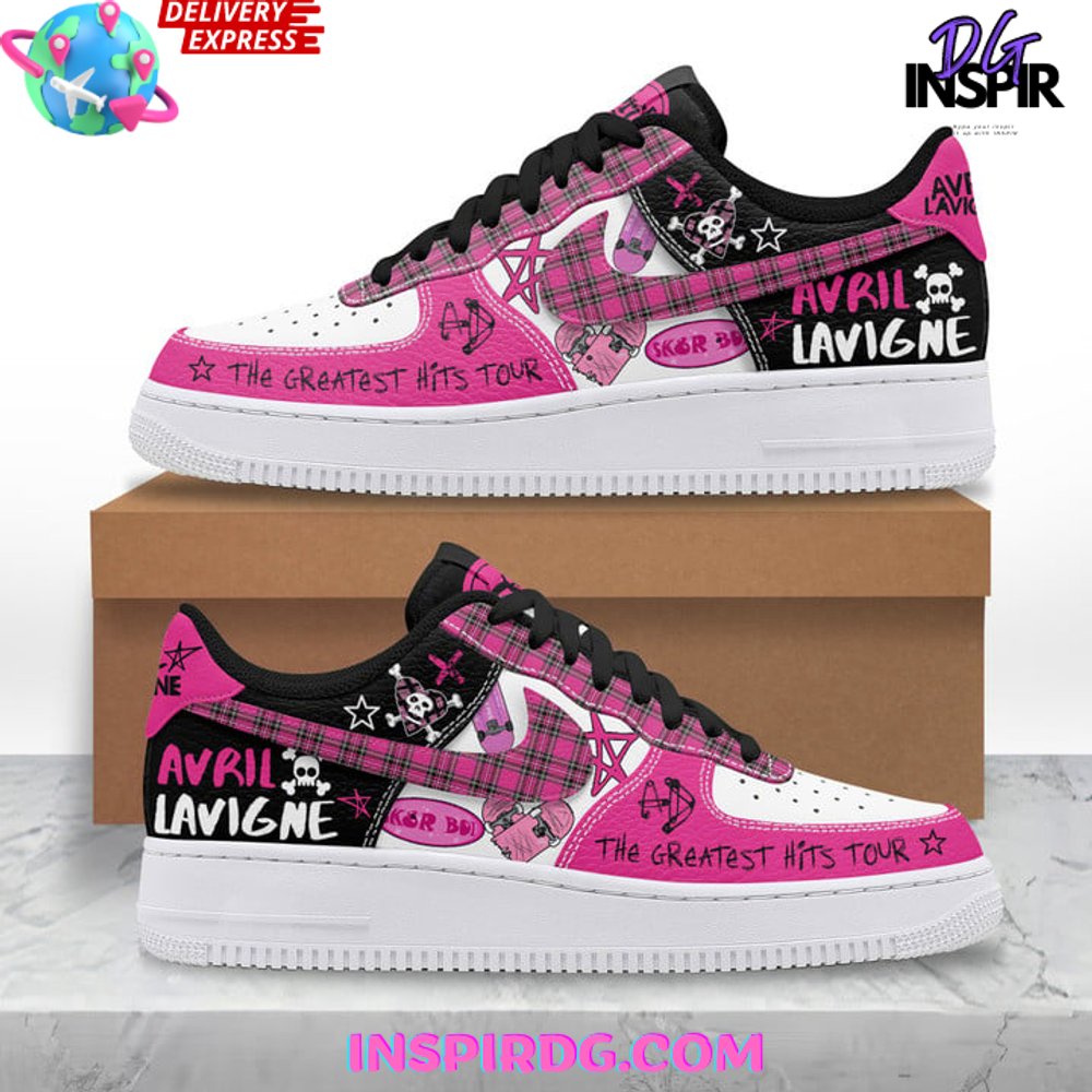 Ideafootwear Avril Lavigne Air Low-Top Sneakers Shoes For Men And Women 2