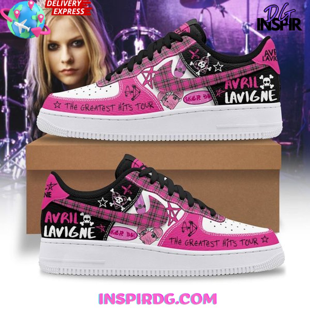 Ideafootwear Avril Lavigne Air Low-Top Sneakers Shoes For Men And Women 2