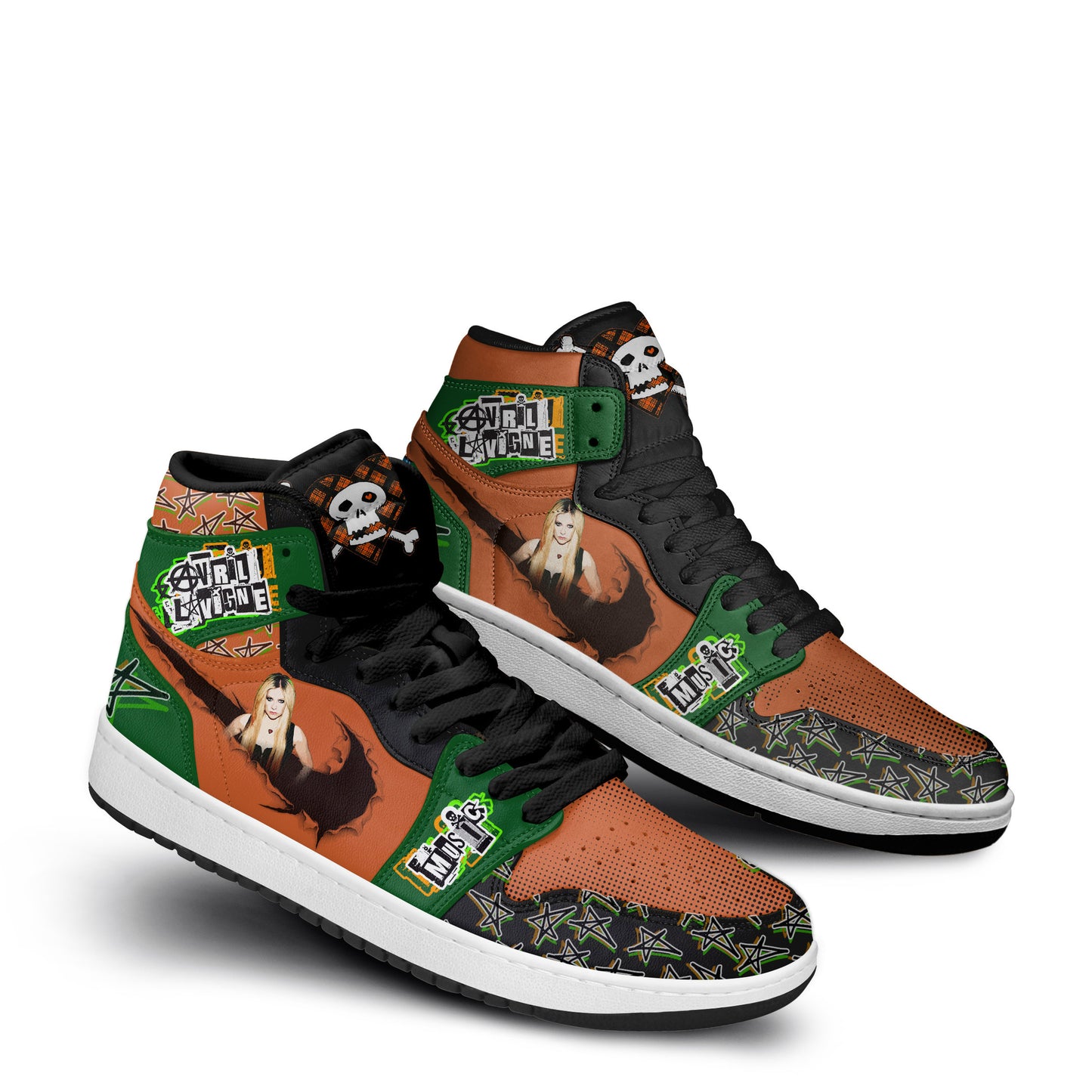 Ideafootwear Avril Lavigne AJ1 High Sneakers Shoes For Men And Women 2