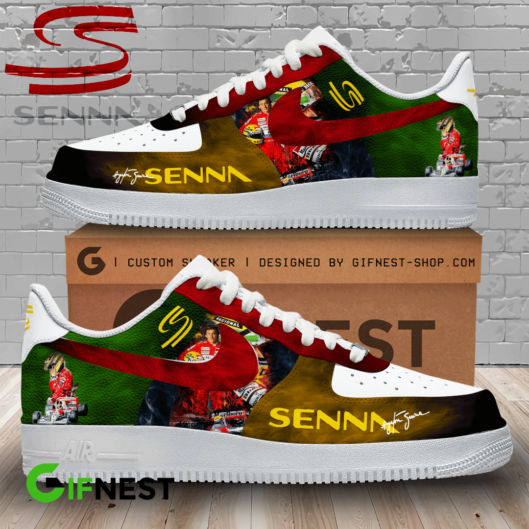 Ideafootwear Ayrton Senna Air Low-Top Sneakers Shoes For Men And Women 3
