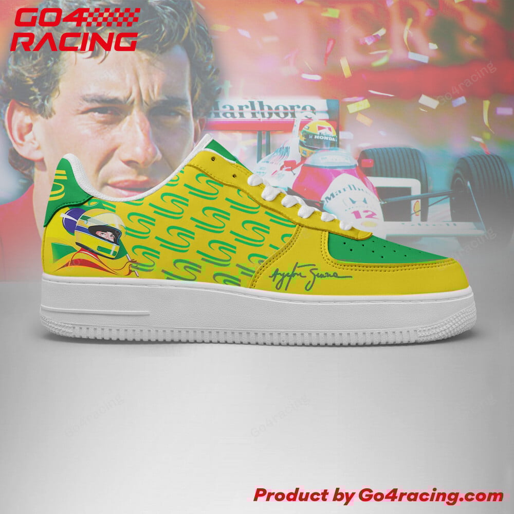 Ideafootwear Ayrton Senna Air Low-Top Sneakers Shoes For Men And Women 1