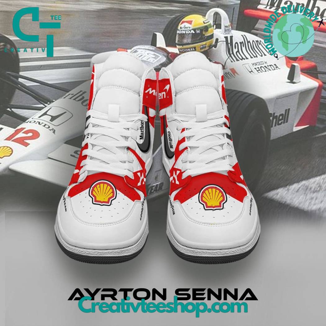 Ideafootwear Ayrton Senna AJ1 High Sneakers Shoes For Men And Women 2