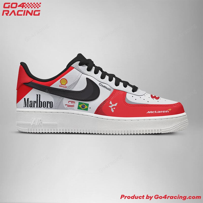 Ideafootwear Ayrton Senna Formula Air Low-Top Sneakers Shoes For Men And Women 1