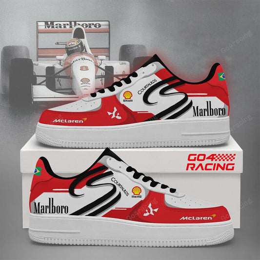 Ideafootwear Ayrton Senna Formula Air Low-Top Sneakers Shoes For Men And Women 2