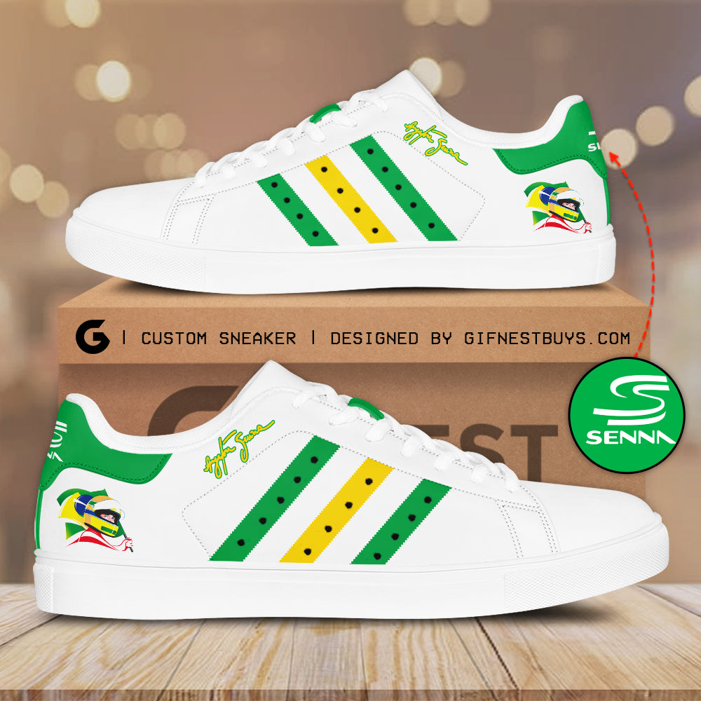 Ideafootwear Ayrton Senna Skate Stan Shoes Sneakes For Men And Women 2