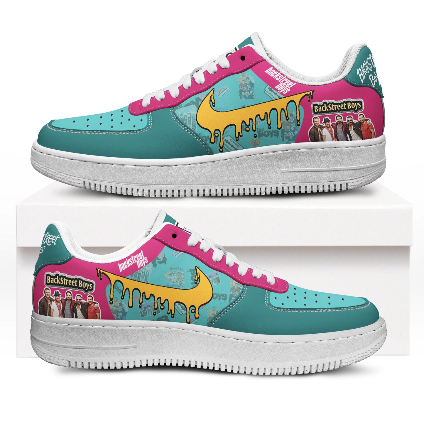 Ideafootwear Backstreet Boys AJ1 High Sneakers Shoes For Men And Women 3