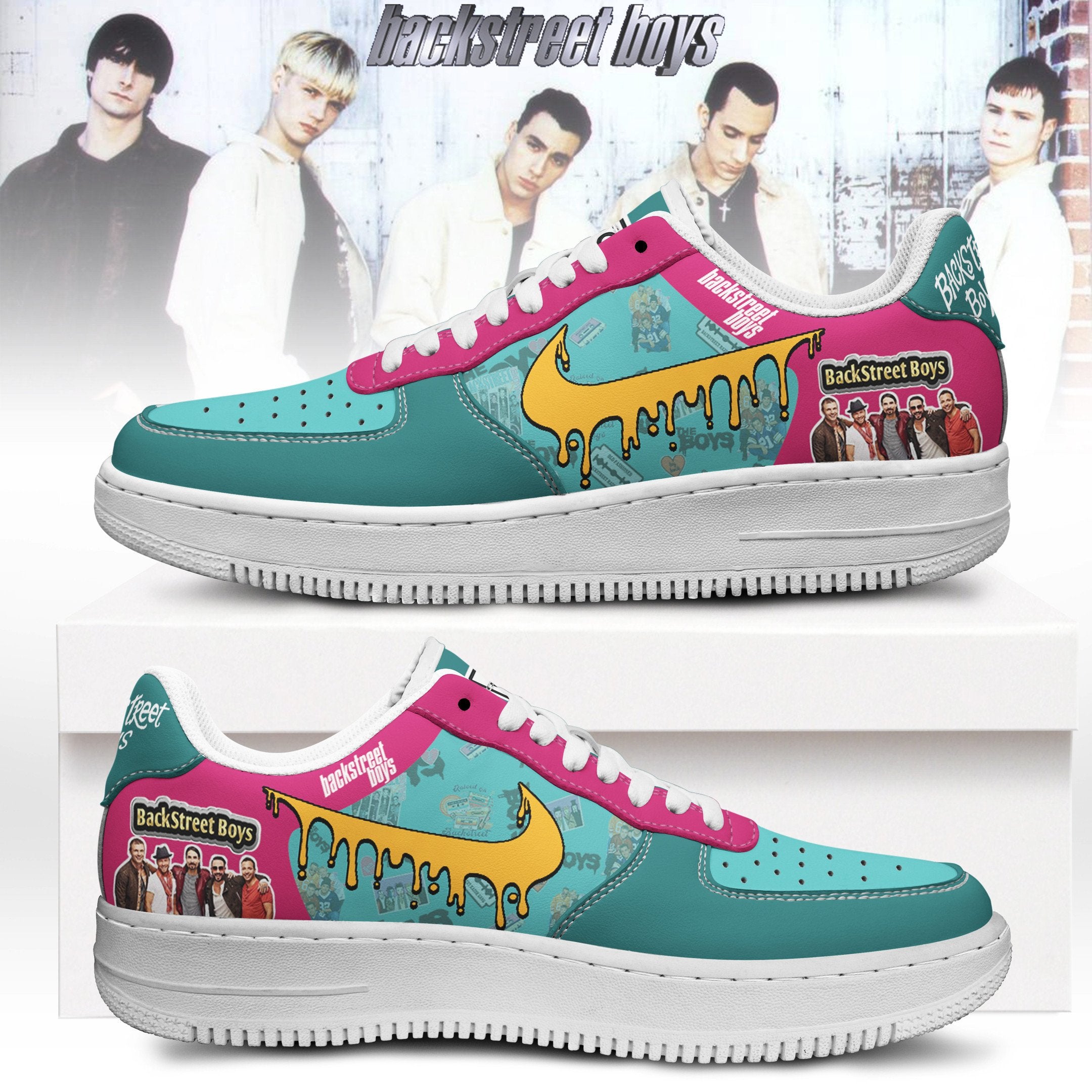 Ideafootwear Backstreet Boys AJ1 High Sneakers Shoes For Men And Women 3
