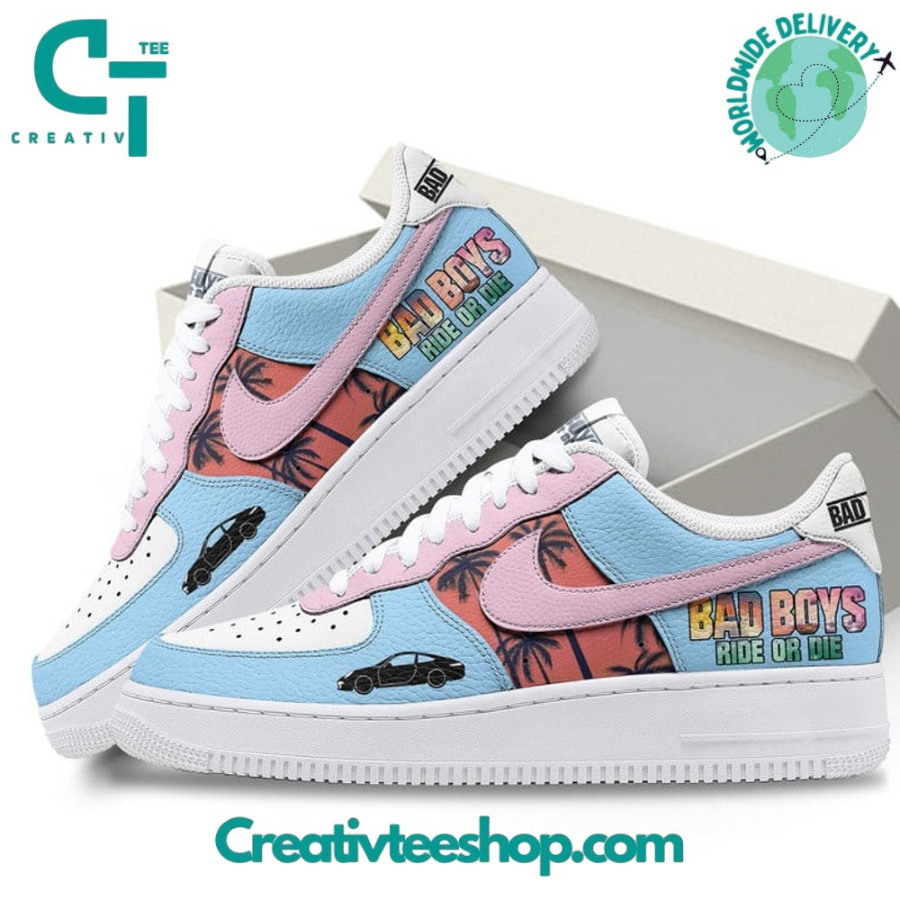 Ideafootwear Bad Boys Ride or Die  Air Low-Top Sneakers Shoes For Men And Women 1