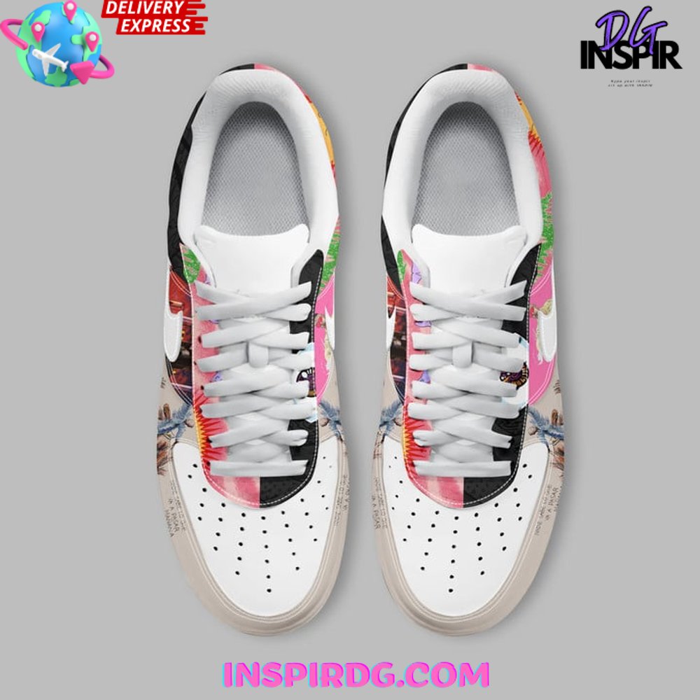 Ideafootwear Bad Bunny Air Low-Top Sneakers Shoes For Men And Women 2