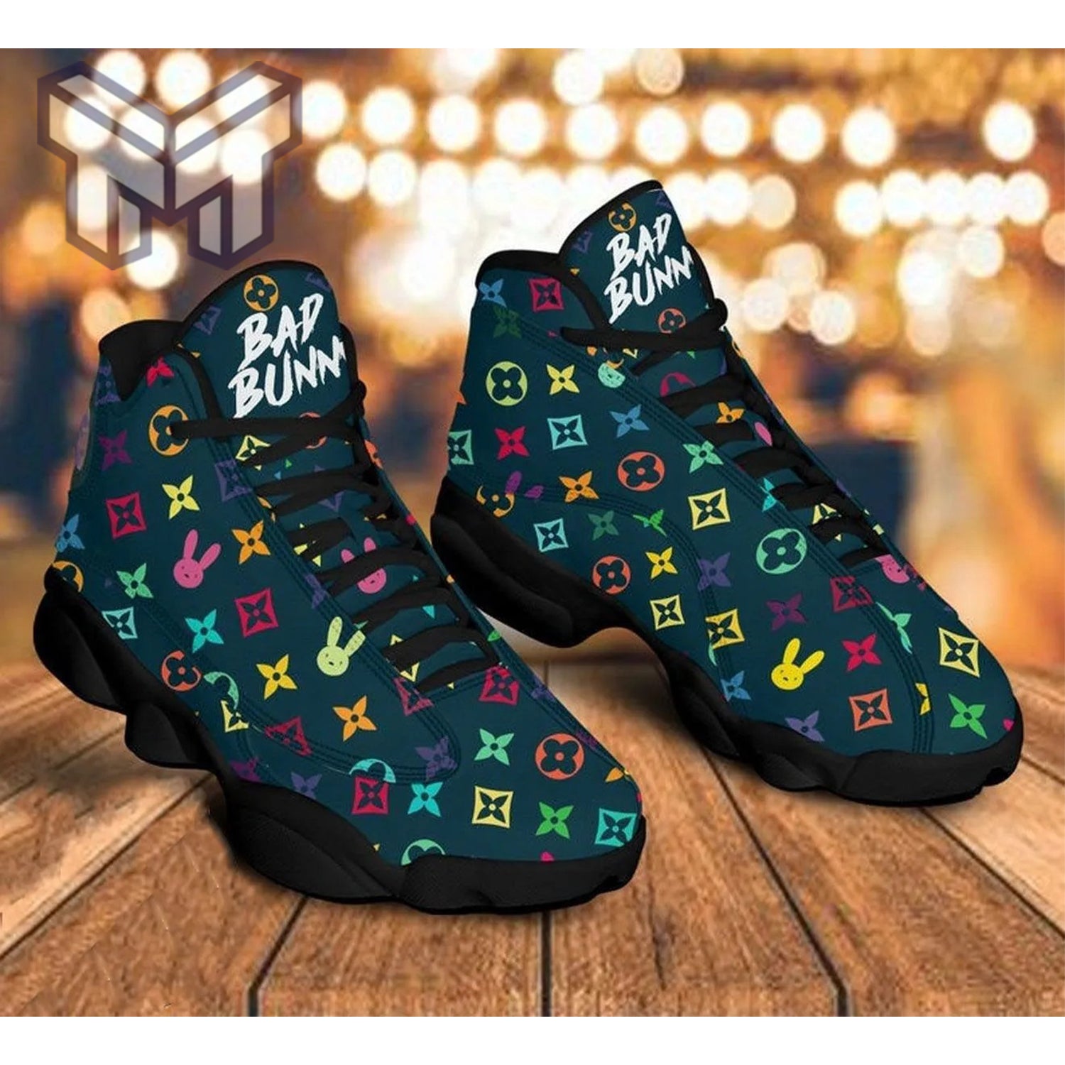Ideafootwear Bad Bunny AJ13 Sneakers Shoes For Men And Women 3