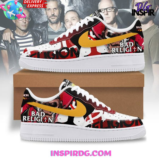 Ideafootwear Bad Religion Air Low-Top Sneakers Shoes For Men And Women 1