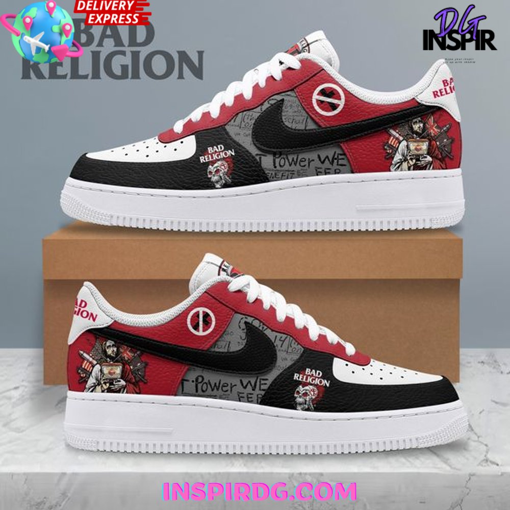Ideafootwear Bad Religion The Power We Seek Air Low-Top Sneakers Shoes For Men And Women 1