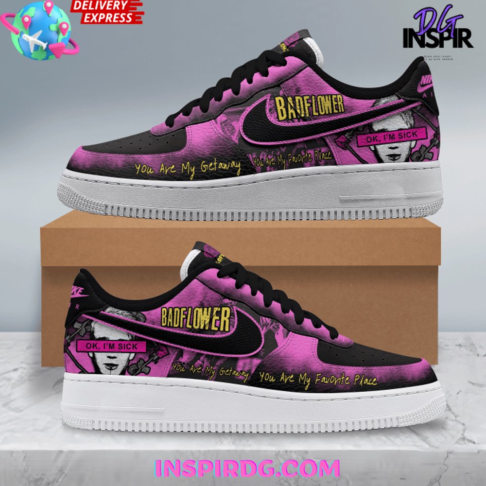 Ideafootwear Badflower Band Air Low-Top Sneakers Shoes For Men And Women 1