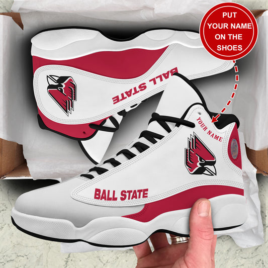 Ideafootwear Ball State Cardinals AJ13 Sneakers Shoes For Men And Women 1