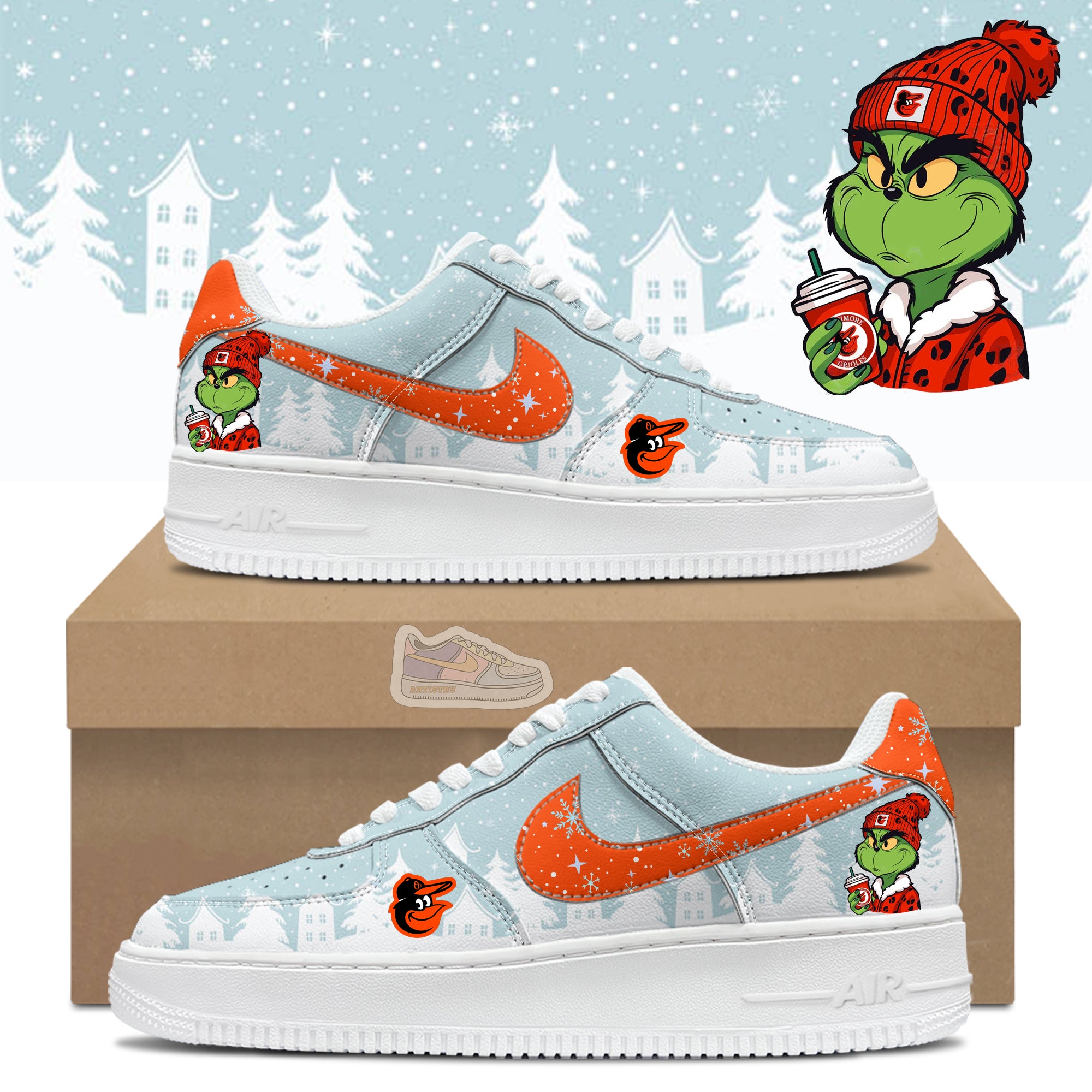 Ideafootwear Baltimore Orioles Air Low-Top Sneakers Shoes For Men And Women 8
