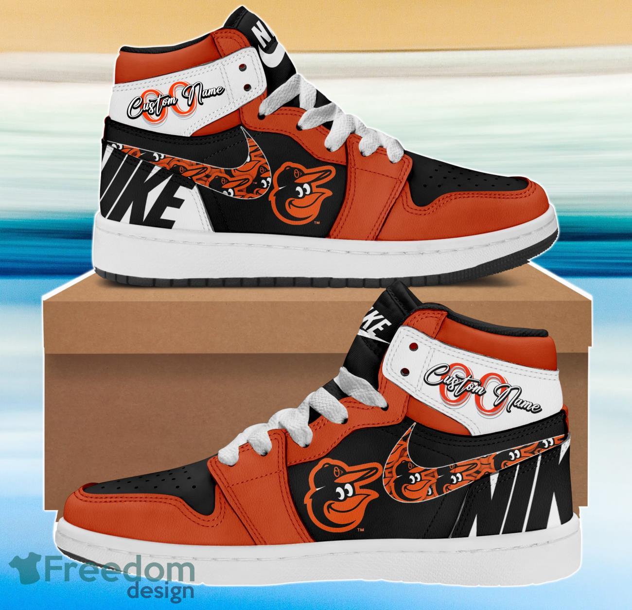 Ideafootwear Baltimore Orioles AJ1 High Sneakers Shoes For Men And Women 3